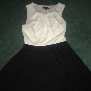 Black and white express dress